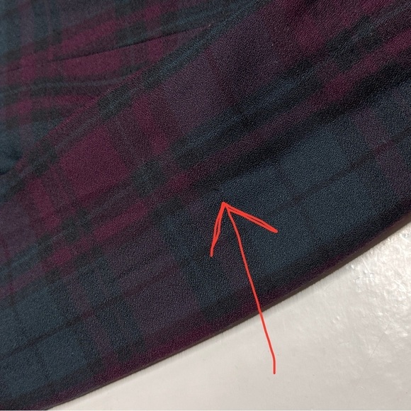 Vintage Le Suit Purple Green Plaid Suit Blazer Velvet Collar Buttons Academia 10 - Picture 10 of 10